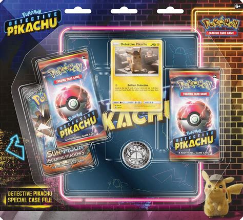 detetive pimkachu metal box|pokemon tcg Pikachu case file.